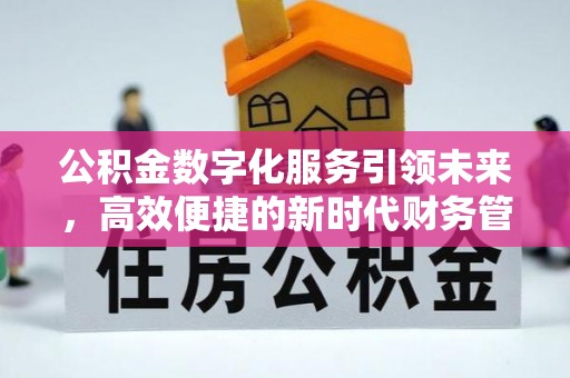 大兴公积金数字化服务引领未来，高效便捷的新时代财务管理
