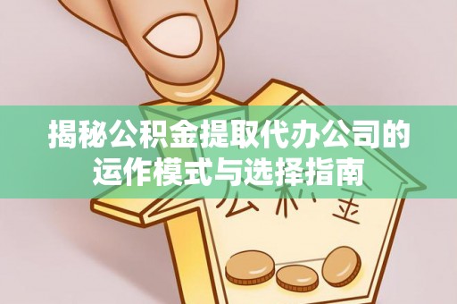 大兴揭秘公积金提取代办公司的运作模式与选择指南