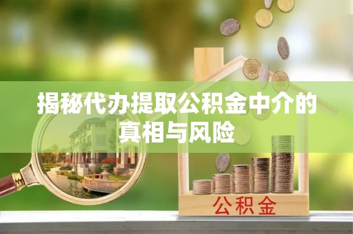 大兴揭秘代办提取公积金中介的真相与风险
