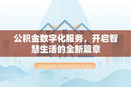 大兴公积金数字化服务，开启智慧生活的全新篇章