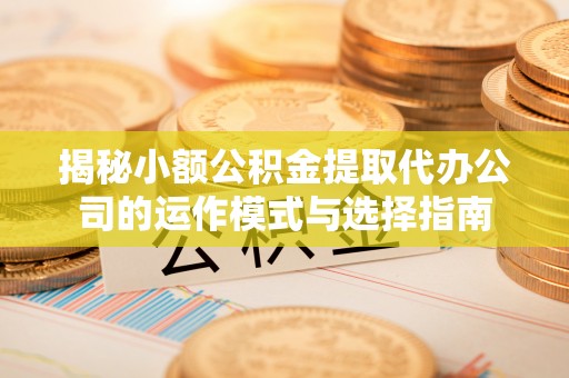 大兴揭秘小额公积金提取代办公司的运作模式与选择指南