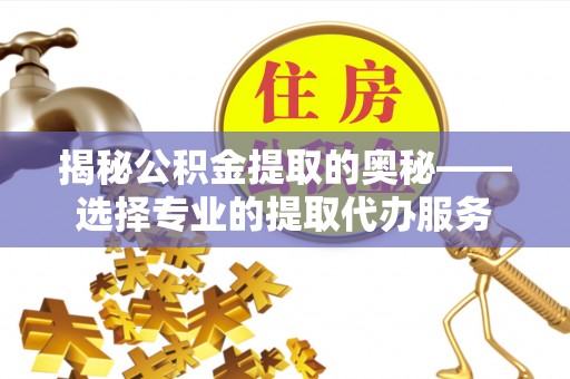 大兴揭秘公积金提取的奥秘——选择专业的提取代办服务